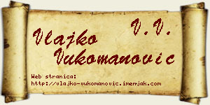 Vlajko Vukomanović vizit kartica
